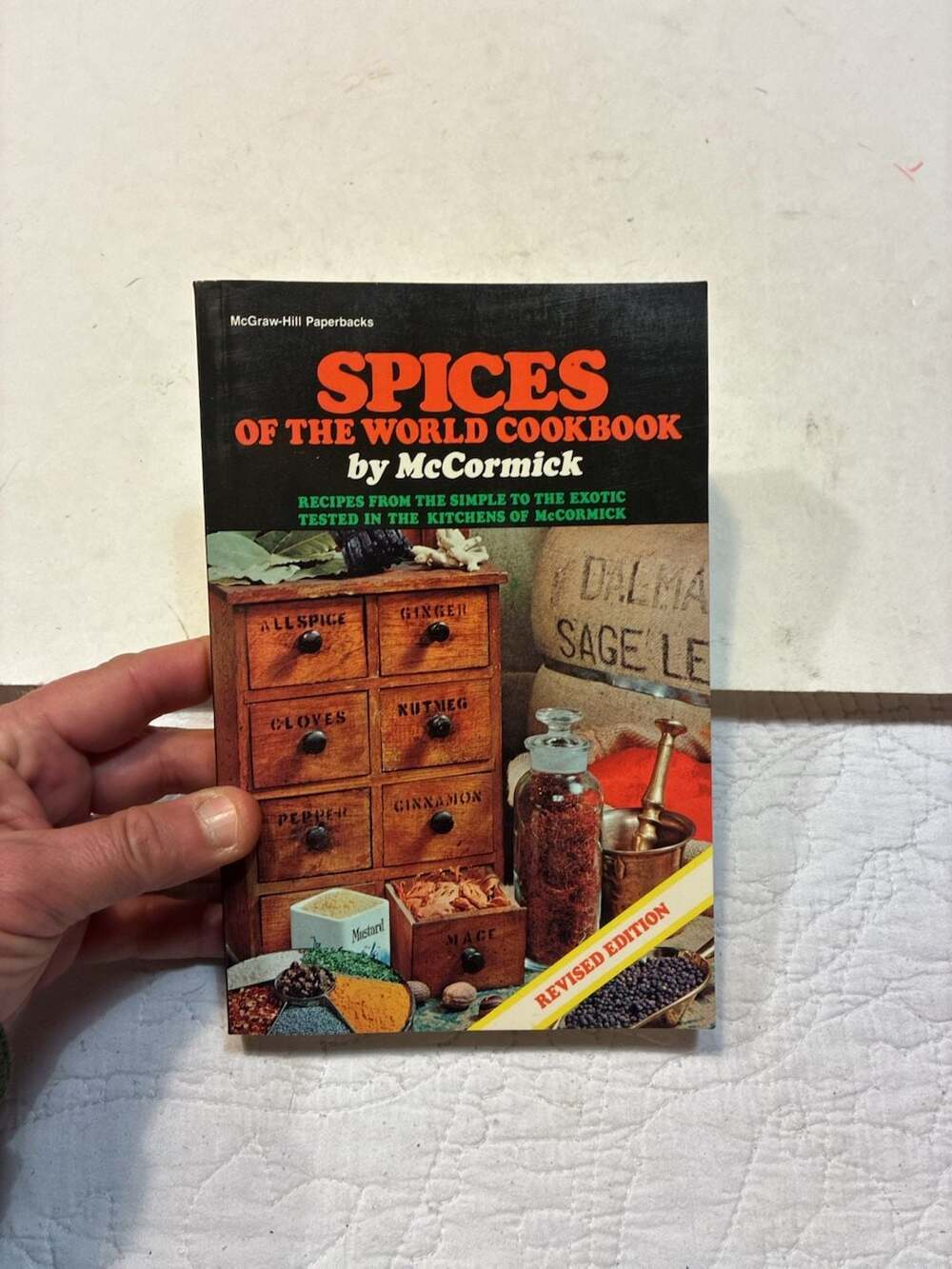 Spices of the World Cookbook by McCormick, Revised Edition (1984)